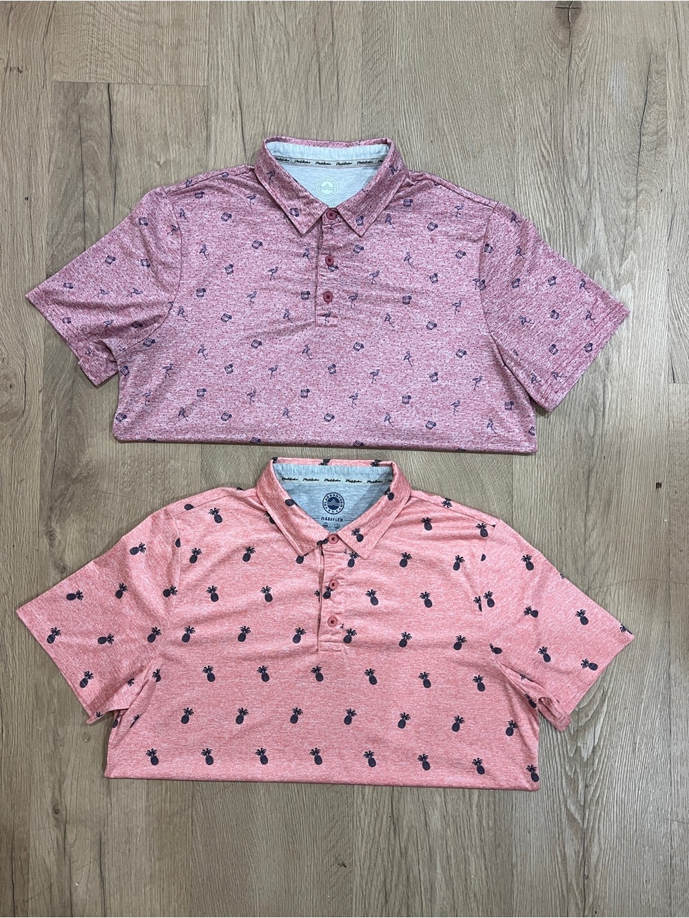 MINT 2 Flag & Anthem Madeflex Mens Large Performance Polo Shirt Vacation Golf